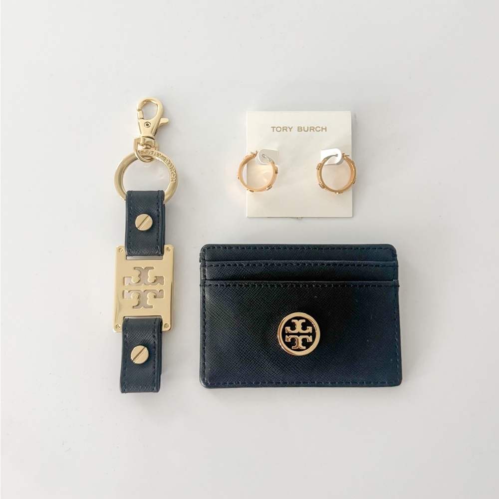 Tory Burch Gold Hoop Earrings - Picture 6 of 6